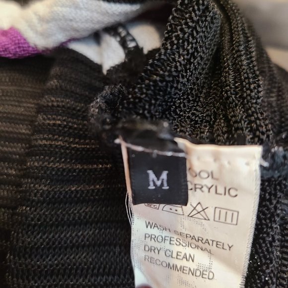 Missoni Multicolor Crochet-Knit Wool-Blend Knee Length Beautiful Dress - Picture 9 of 11